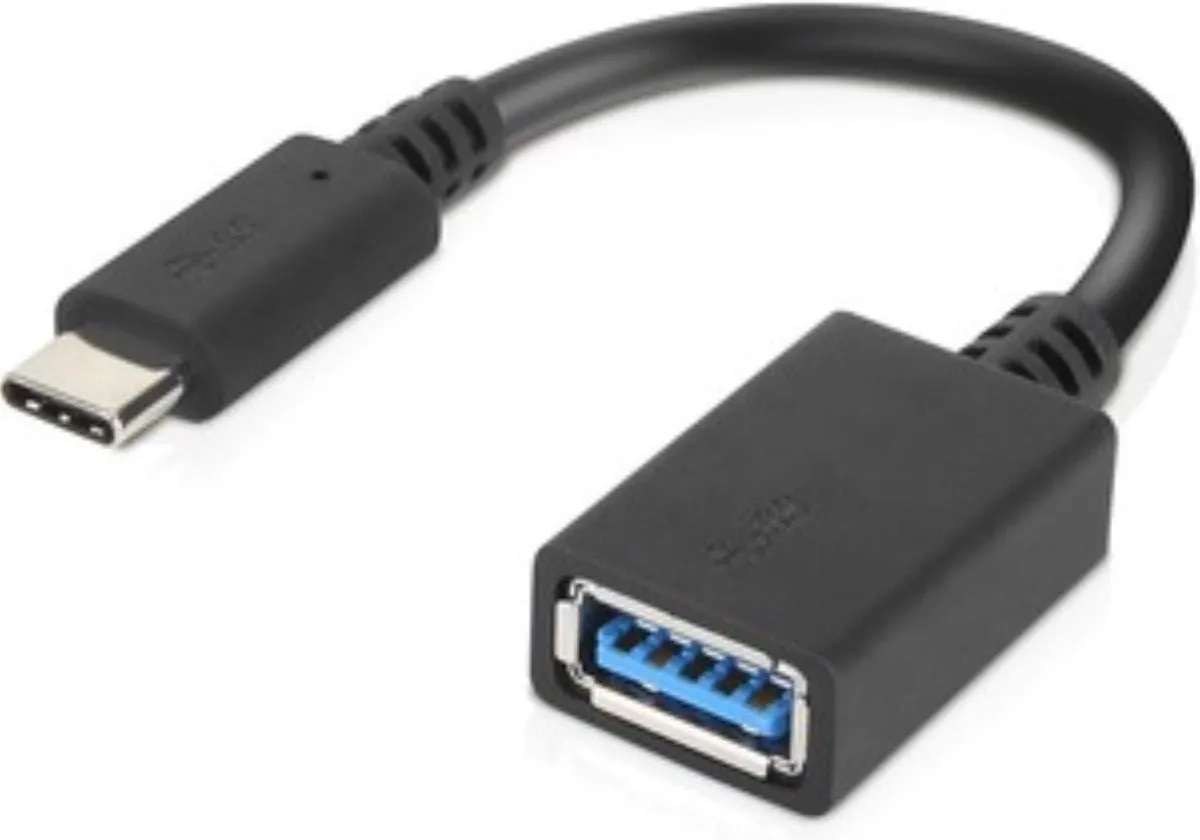 Lenovo USB-C naar USB Adapter 4X90Q59481 - Zwart