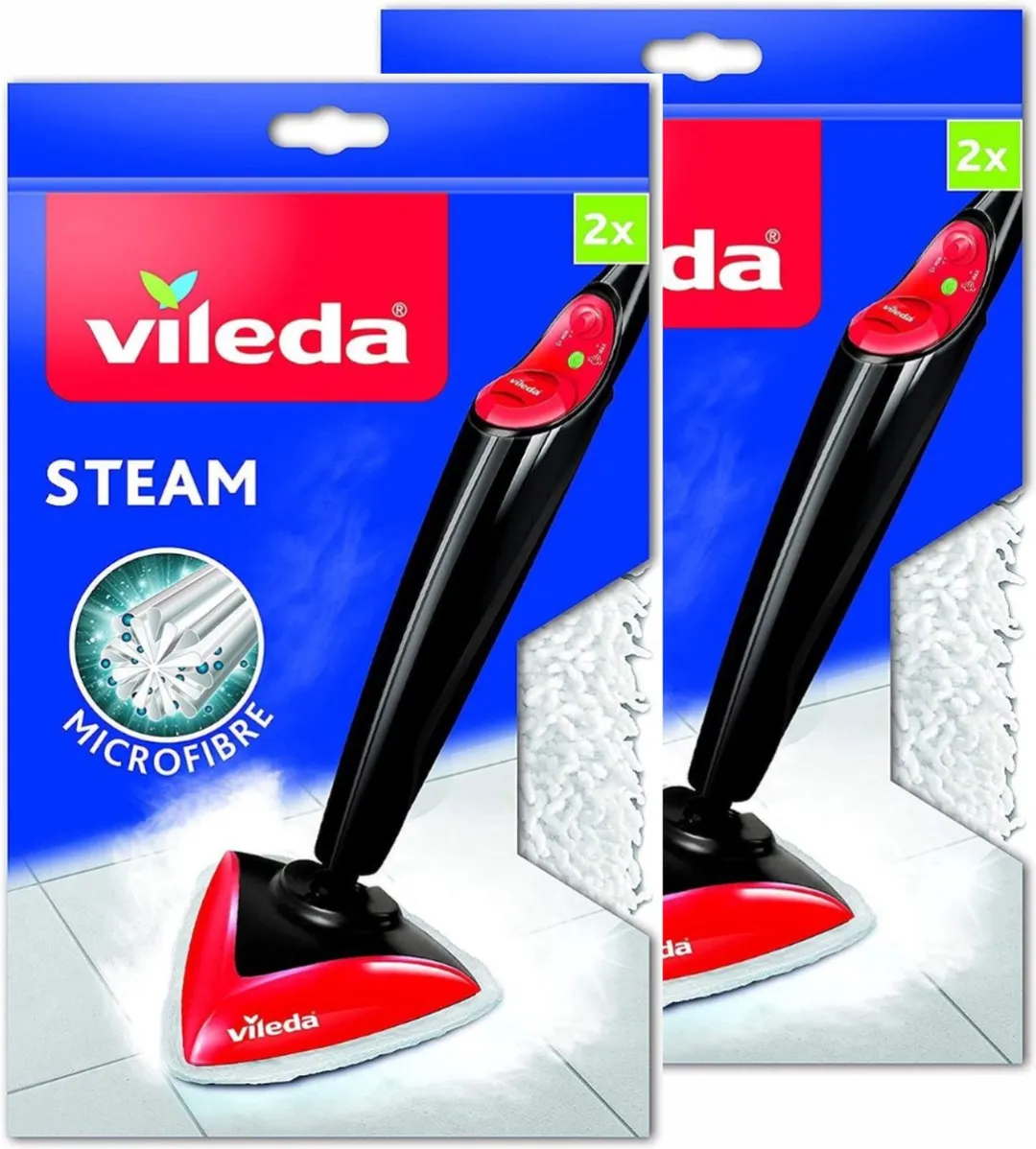 Vileda Stoomreiniger Doeken Navulling 161597 - 4 Stuks Wit