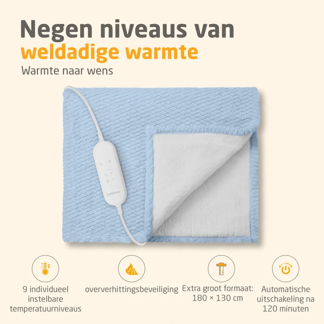 Medisana HB 415 Warmtedeken - 9 standen - Blauw
