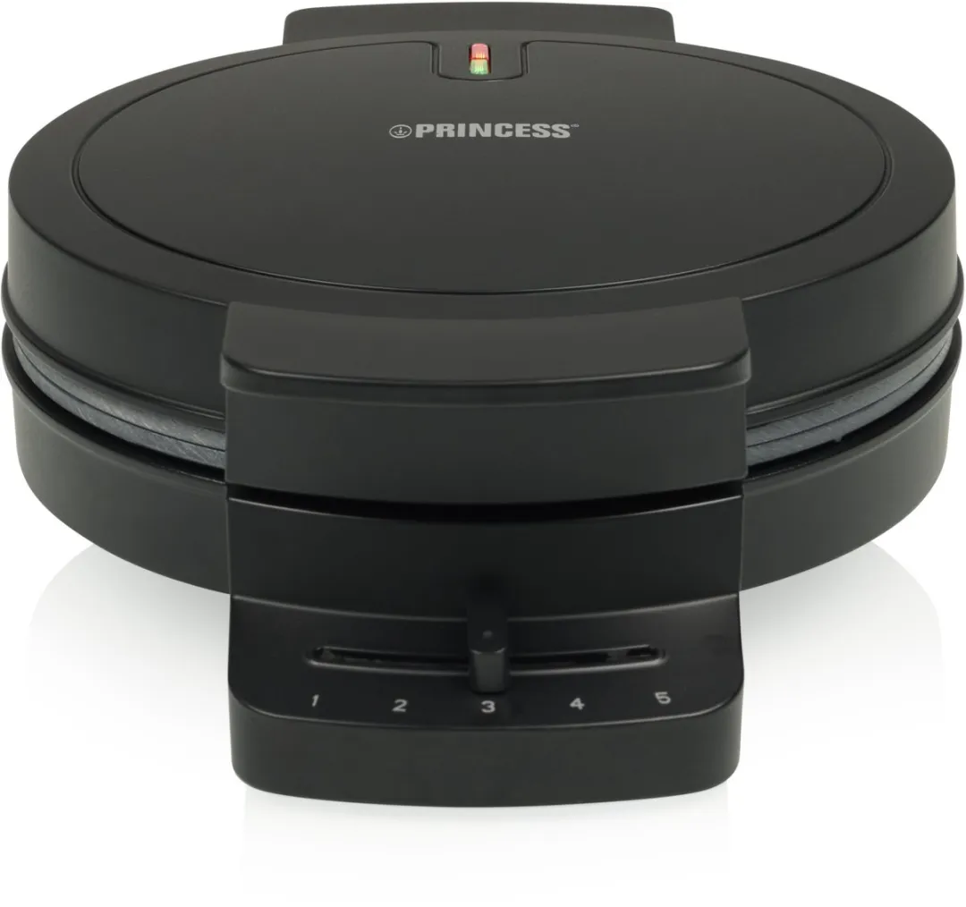 Princess 132378 Wafelmaker DeLuxe - 5 Hartvormig - 1000W - Zwart