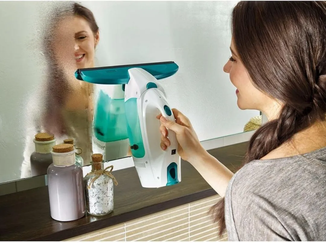 Leifheit Dry & Clean Ramenreiniger 51003 - 10W - 1L - Turquoise - afbeelding 6 van 6