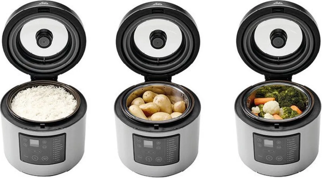 Solis 8161 Rijst- en Aardappelkoker 5L - 860W - 7 Programma's - Zilver - afbeelding 6 van 6