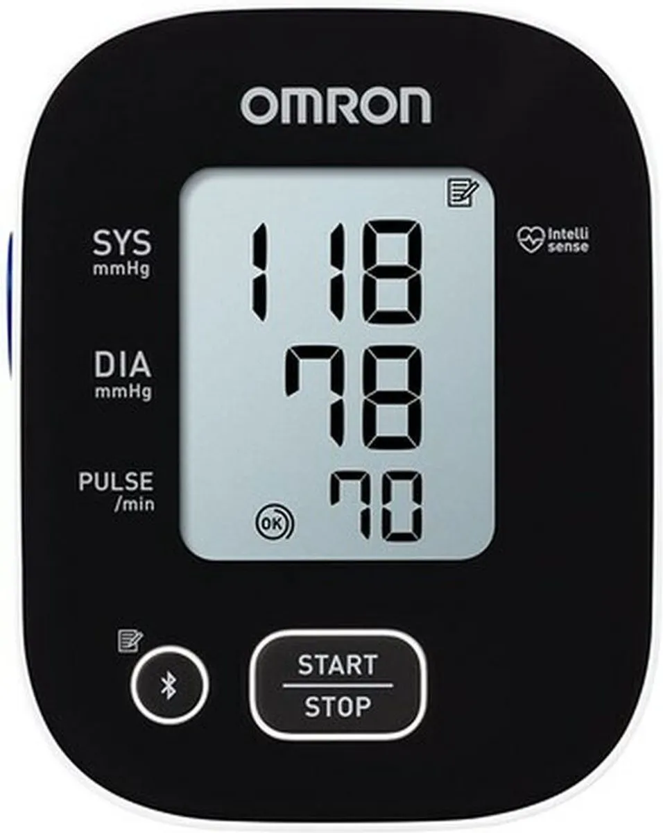 Omron M2 Intelli IT Bovenarmbloeddrukmeter - Zwart/Wit