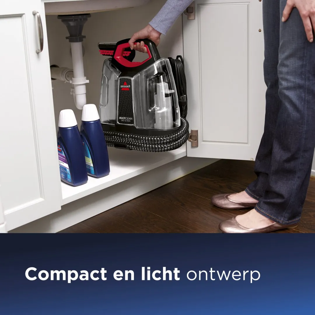 BISSELL MultiClean 4720M Vlekkenreiniger - 330W - 2x 1.1L - Zwart