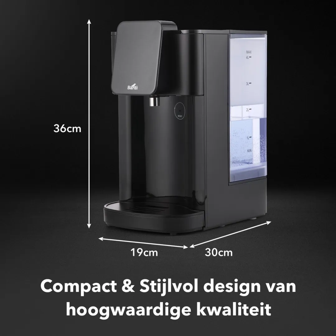 Bardi Heetwaterdispenser 50136 4L - 2600W - Zwart