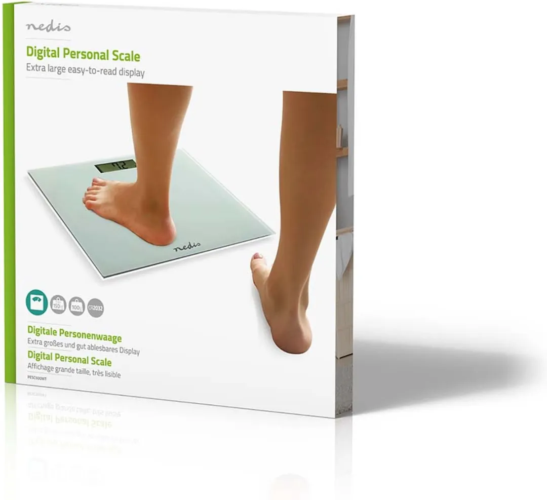 Nedis Personenweegschaal Digitaal 150kg - Wit