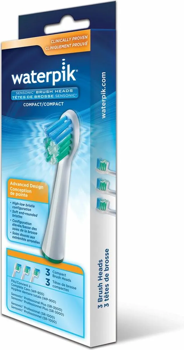 Waterpik SenSonic SRSB-3E Opzetborstels - 3 Stuks