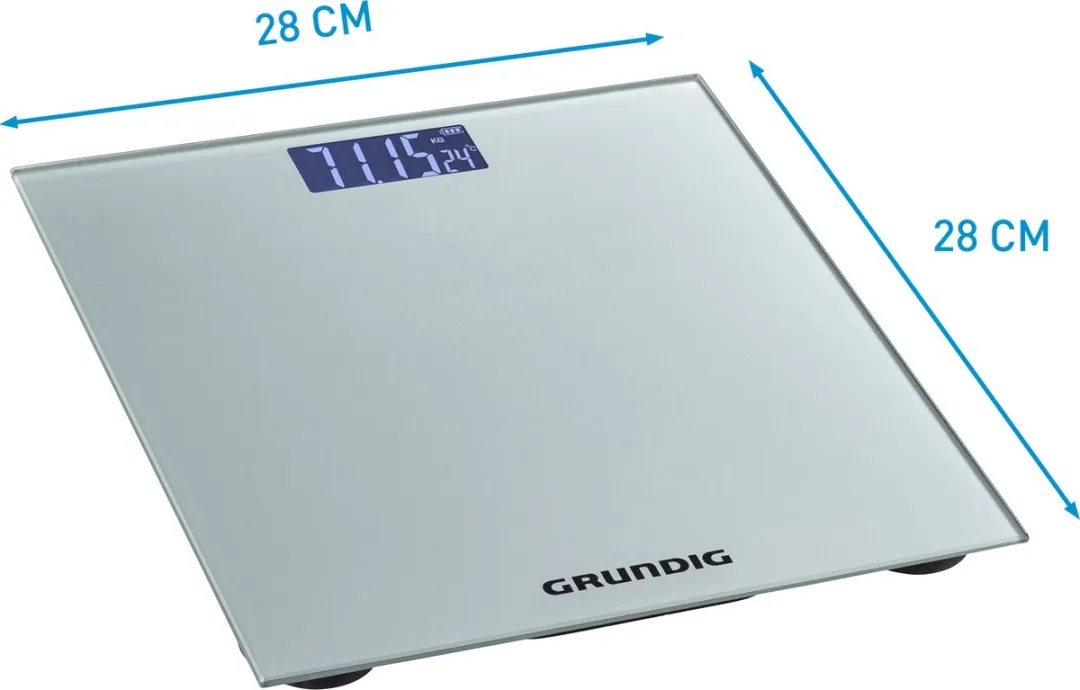Grundig Personenweegschaal 180kg - Digitaal Display - Zwart