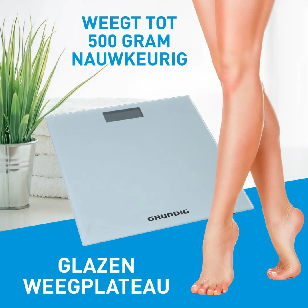 Grundig Personenweegschaal 180kg - Digitaal Display - Zwart - afbeelding 6 van 6