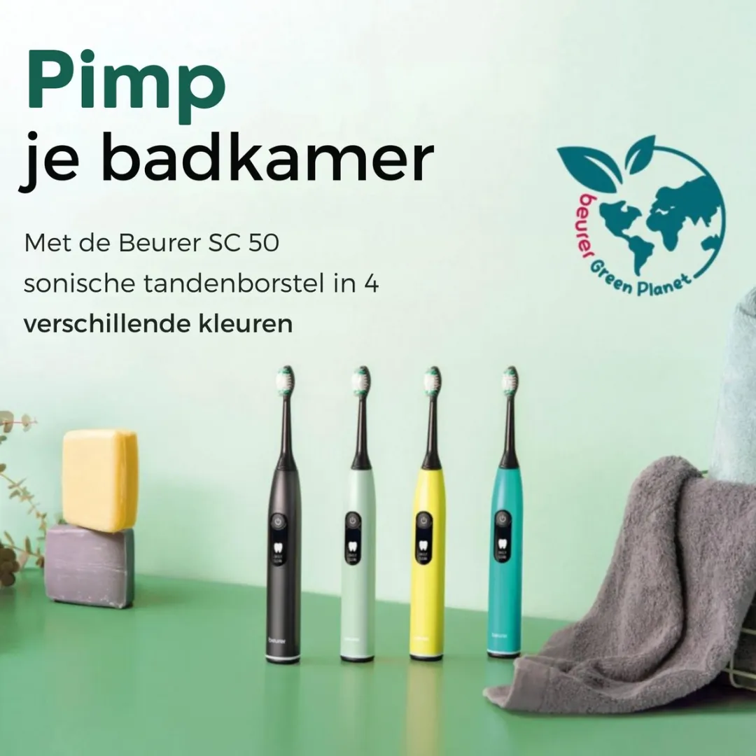 Beurer SC 50 Sonische Tandenborstel - Ocean Breeze - 22 dagen accuduur - afbeelding 6 van 6