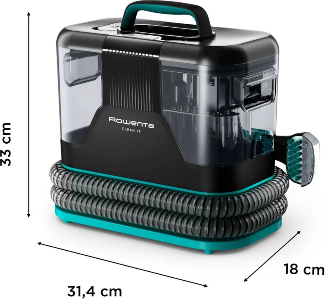 Rowenta Clean It IN5020 Vlekkenreiniger 750W - Zwart/Transparant