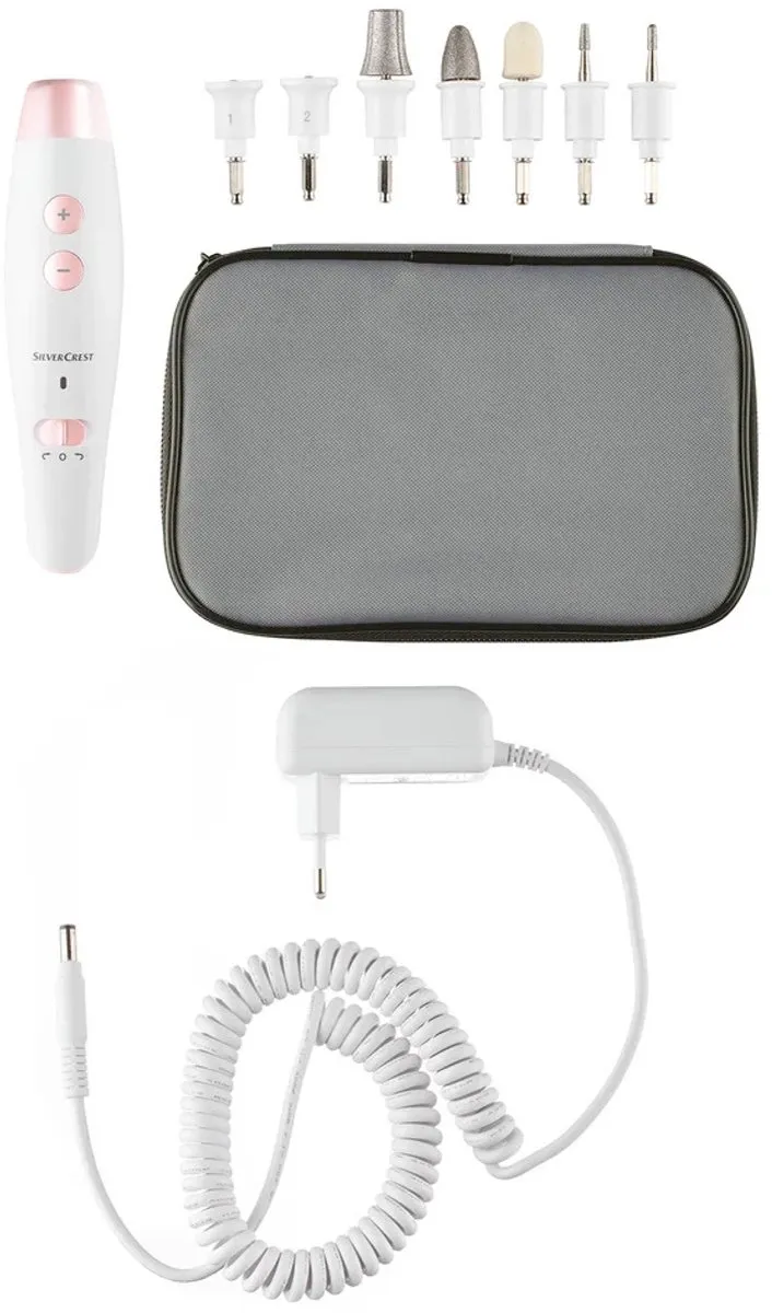 SILVERCREST Pedicure & Manicure Set - Roze - 7 Opzetstukken - afbeelding 6 van 6