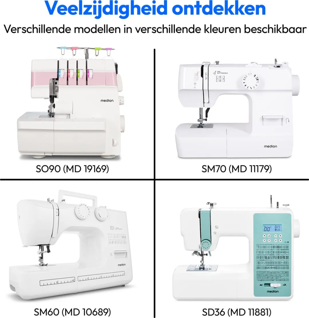 Medion SD36 Naaimachine - 270 Patroon Turkoois