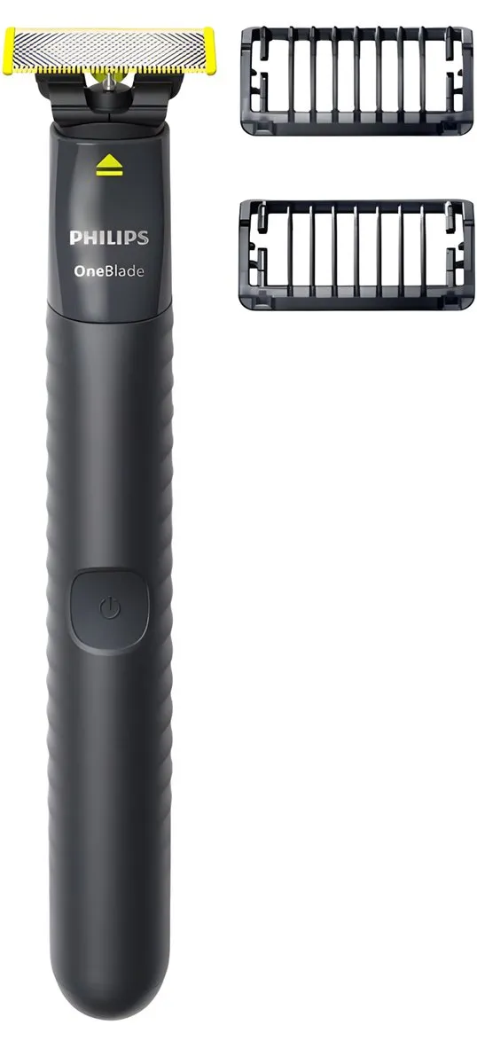 Philips OneBlade QP1424/10 Trimmer & Scheerapparaat - Houtskool - 2 Opzetkammen