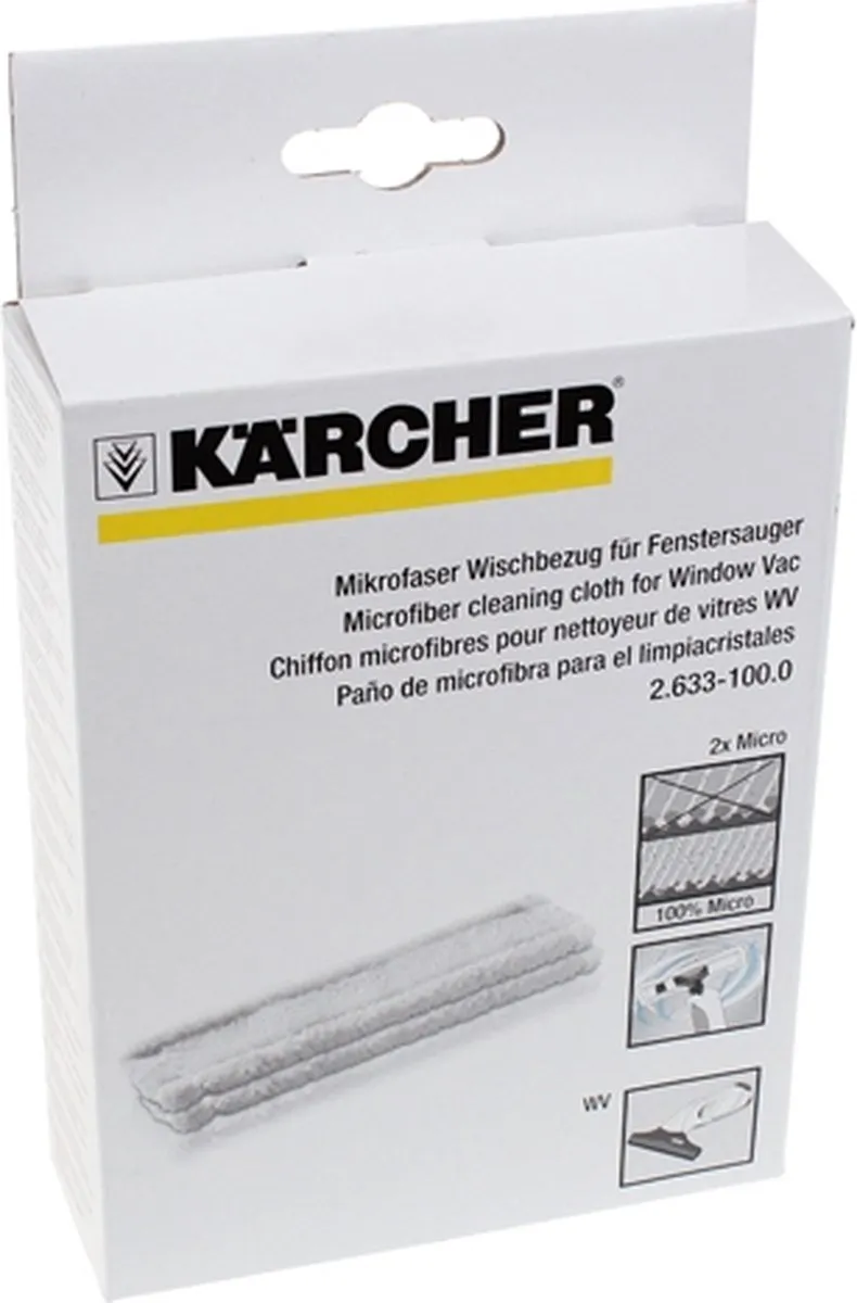 Kärcher Microvezel Vervangdoek WV1 - 2 Stuks
