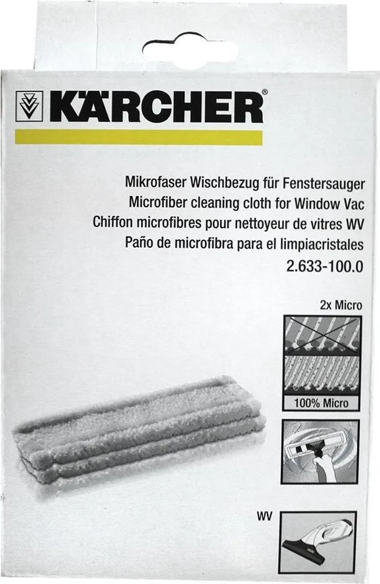 Kärcher Microvezel Vervangdoek WV1 - 2 Stuks