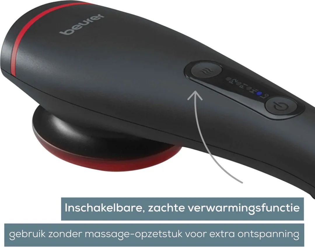 Beurer MG 24 Massageapparaat - Warmtefunctie - 3 Opzetstukken - 2 Intensiteiten