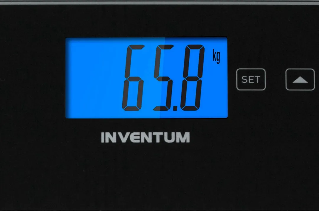 Inventum PW708ZW Personenweegschaal - Lichaamsanalyse 10 Gebruikers - 180kg - Zwart/RVS/Transparant