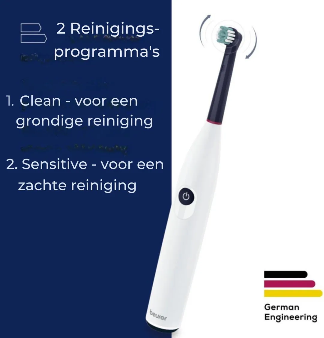 Beurer TB 15 Elektrische Tandenborstel - Oscillerend & Pulserend - 12 Dagen Accuduur - Wit-zwart