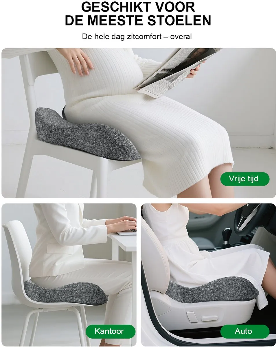 Medisana MC 100 Ergonomisch Zitkussen - Zwart