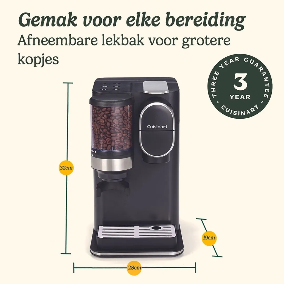 Cuisinart EM640E Single Serve Koffiezetapparaat - 1650W - Zwart - afbeelding 3 van 6