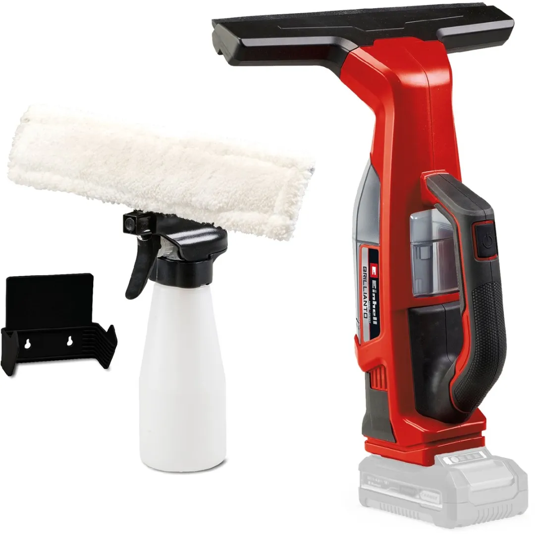 Einhell Accu Ruitenreiniger BRILLIANTO Li Solo 18V - 28cm - Rood/Zwart - afbeelding 6 van 6