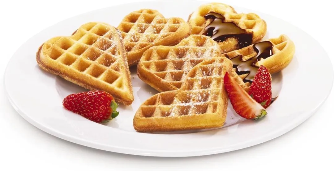 Tefal Snack Collection XA8006 Hartvormige Wafelplaten - 2 Stuks - Zwart