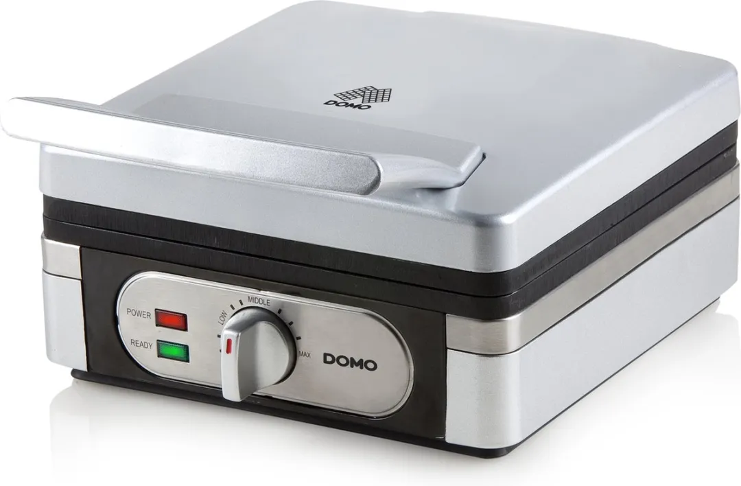 Domo DO9047W Wafelmaker - 1400W - 2 Platen - Zilver