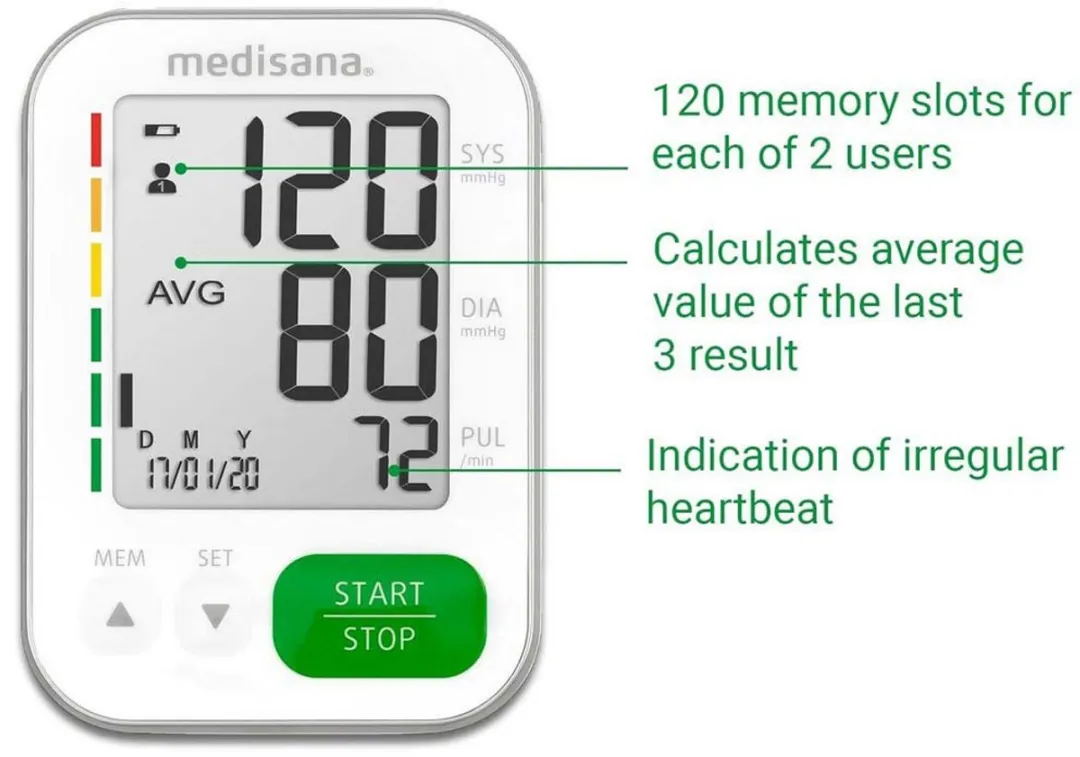 Medisana BU 565 Bovenarmbloeddrukmeter Wit
