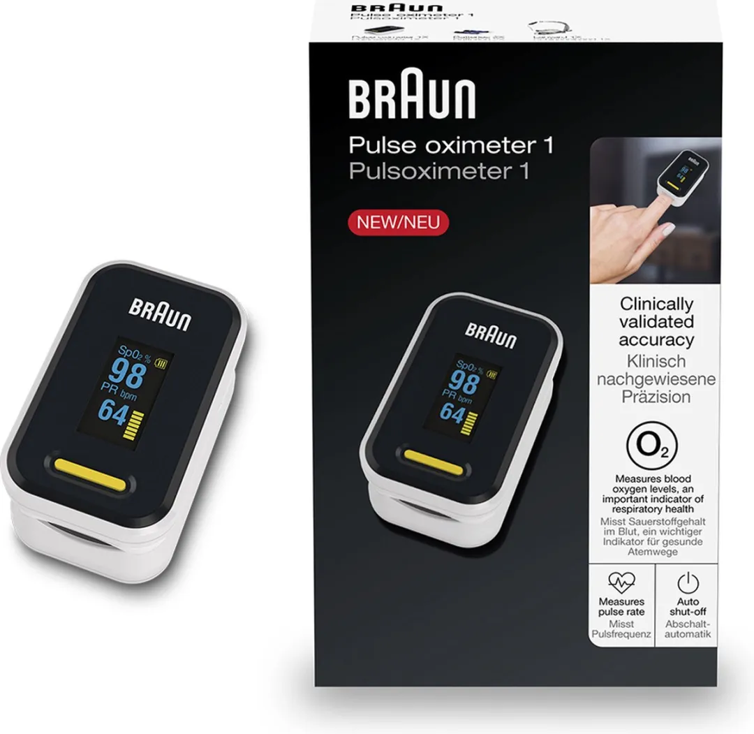 Braun YK-81CEU Saturatiemeter - Vingersensor - Wit