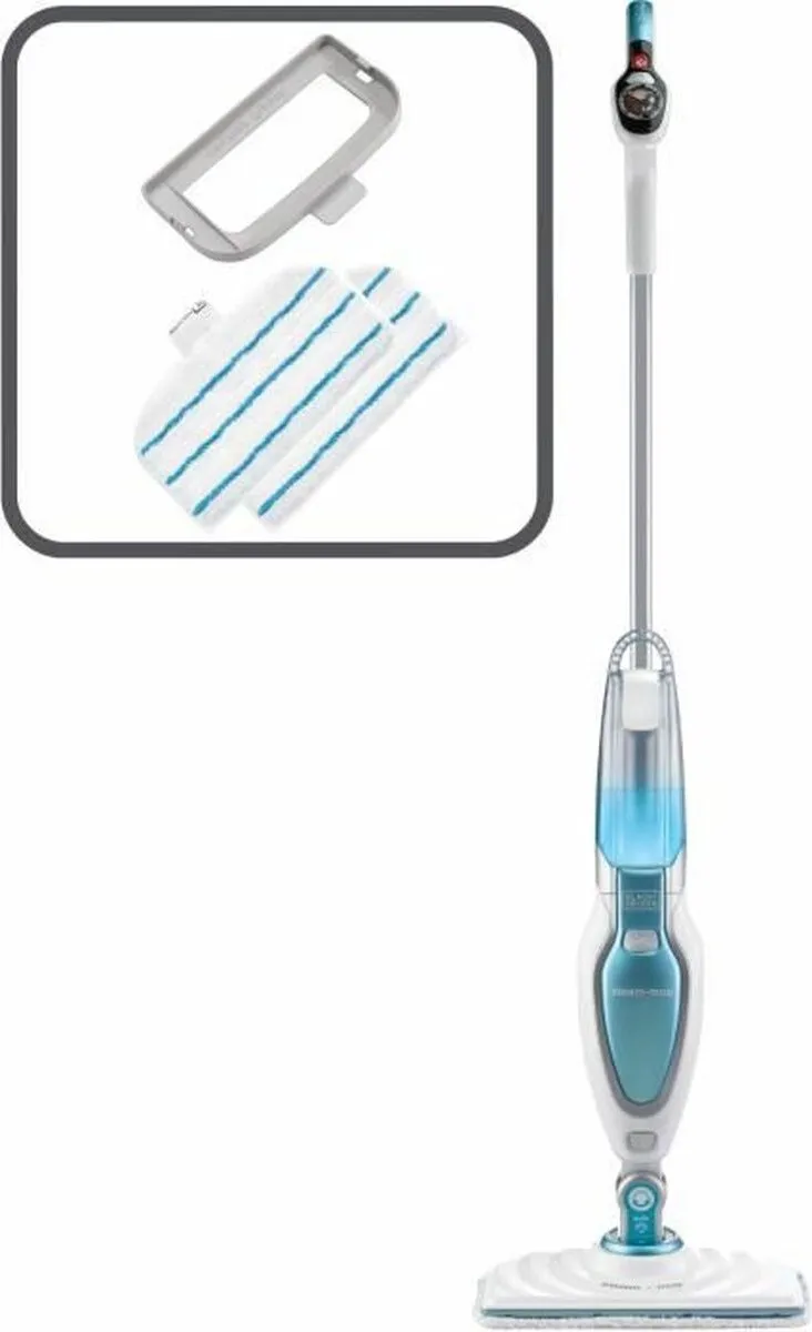 BLACK+DECKER FSM16CD Stoomreiniger 1600W - Blauw/Wit