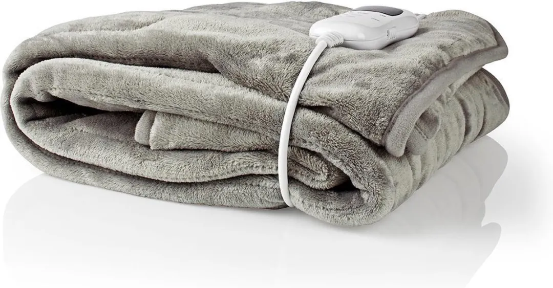 Nedis PEBL140CWT Elektrische Deken - 1 Persoon 180x130cm - 9 standen
