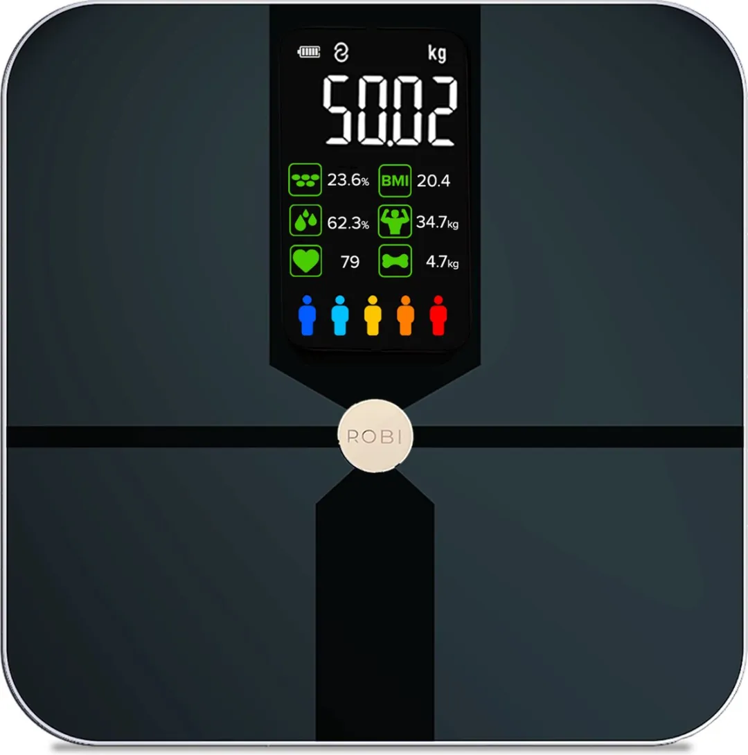 Robi S9 Personenweegschaal met Lichaamsanalyse - Zwart