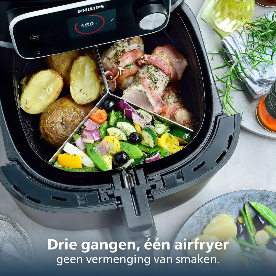 Philips HD9916/00 3-in-1 Panverdeler Airfryer Accessoire - Veelkleurig