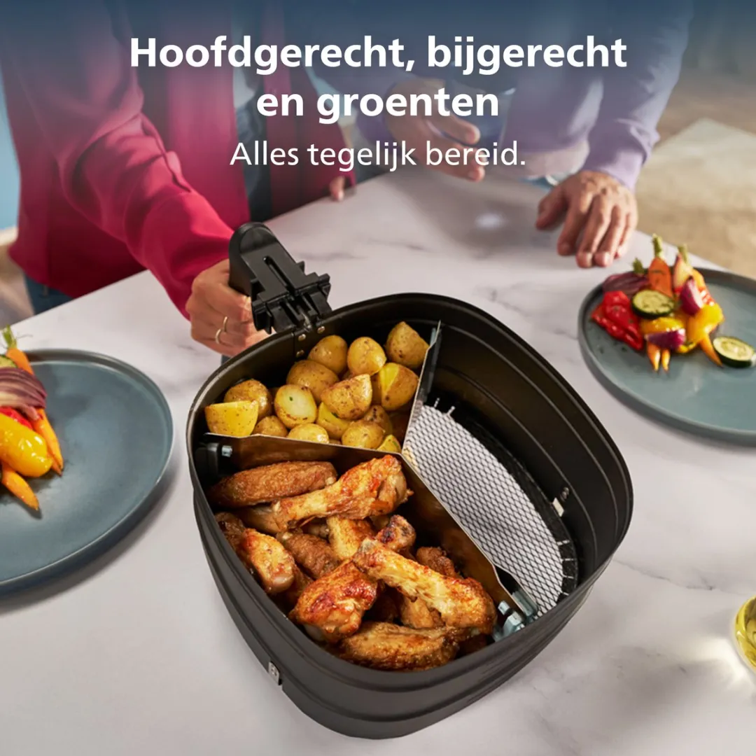 Philips HD9916/00 3-in-1 Panverdeler Airfryer Accessoire - Veelkleurig