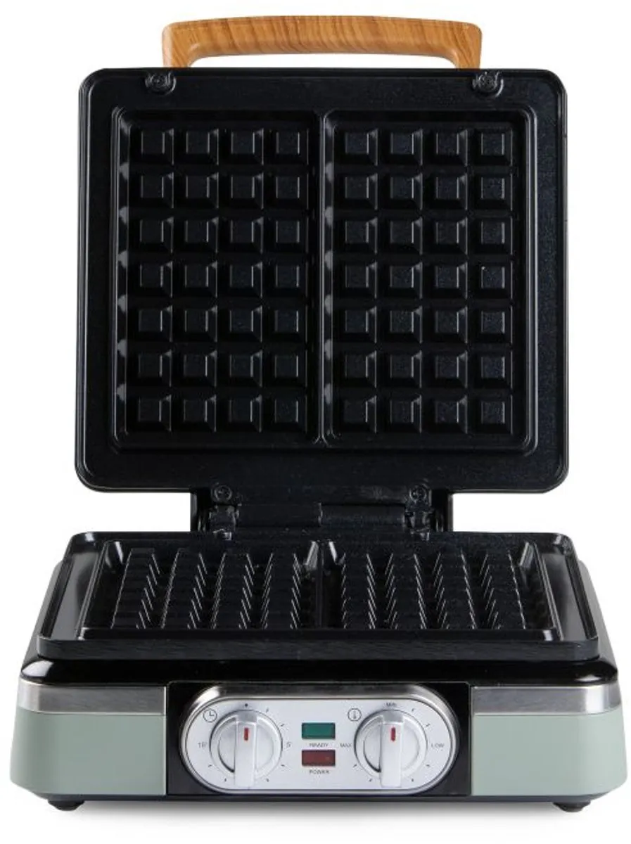 Domo DO9279W Wafelijzer 1520W - 4 Stuks - Saliegroen