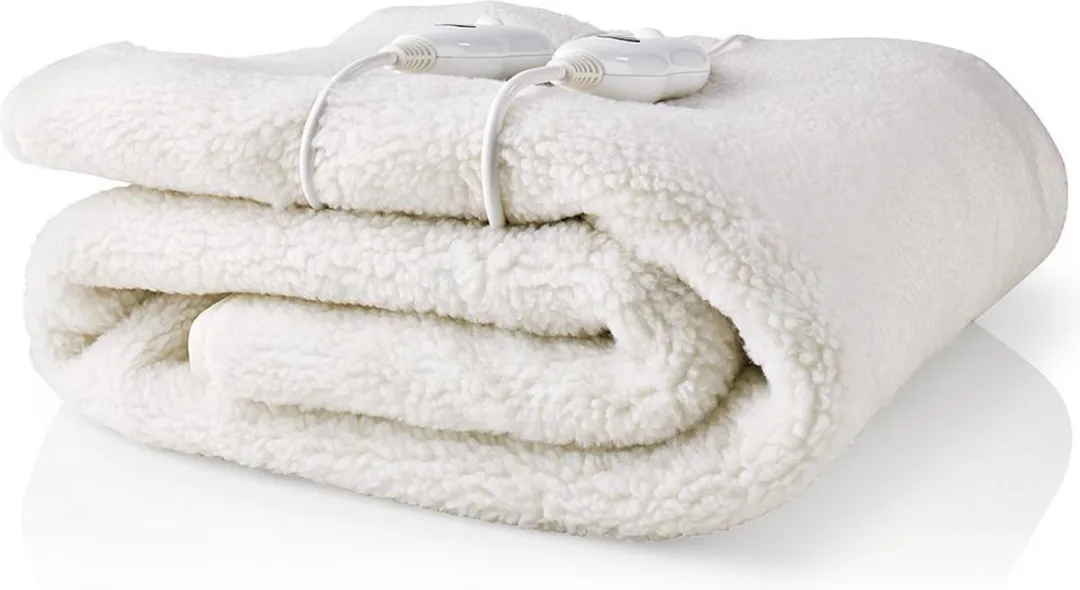 Nedis PEBL120CWT2 Elektrische Deken - 2 Personen 160x140cm - 3 Warmtestanden