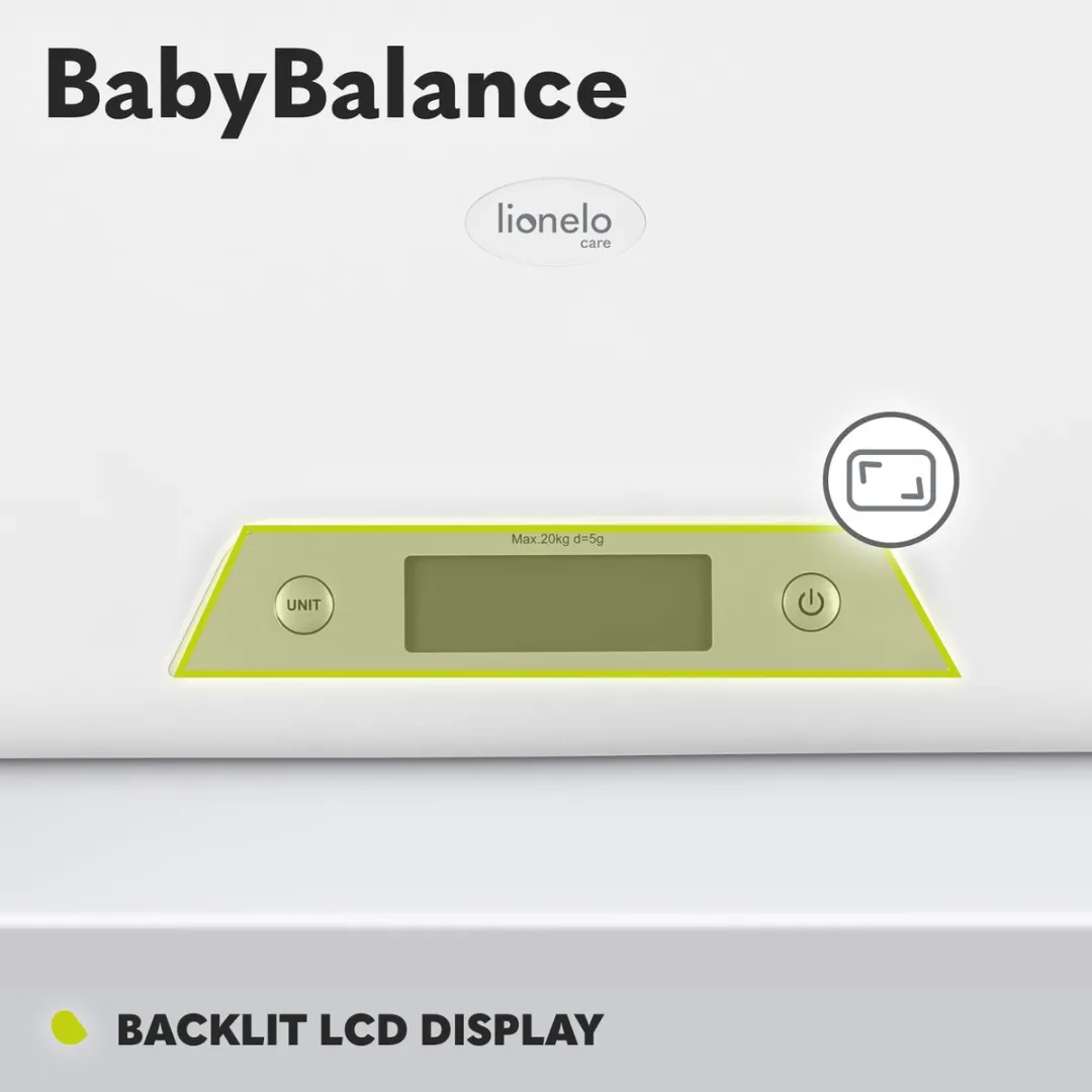 Lionelo Babybalance Elektronische Babyweegschaal 20 kg - Wit - afbeelding 6 van 6