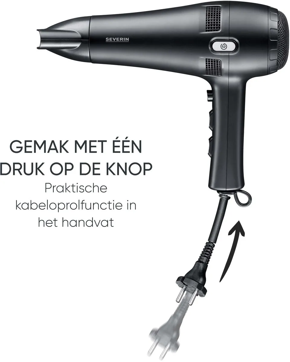 Severin HT 0165 Föhn 2100W - Zwart