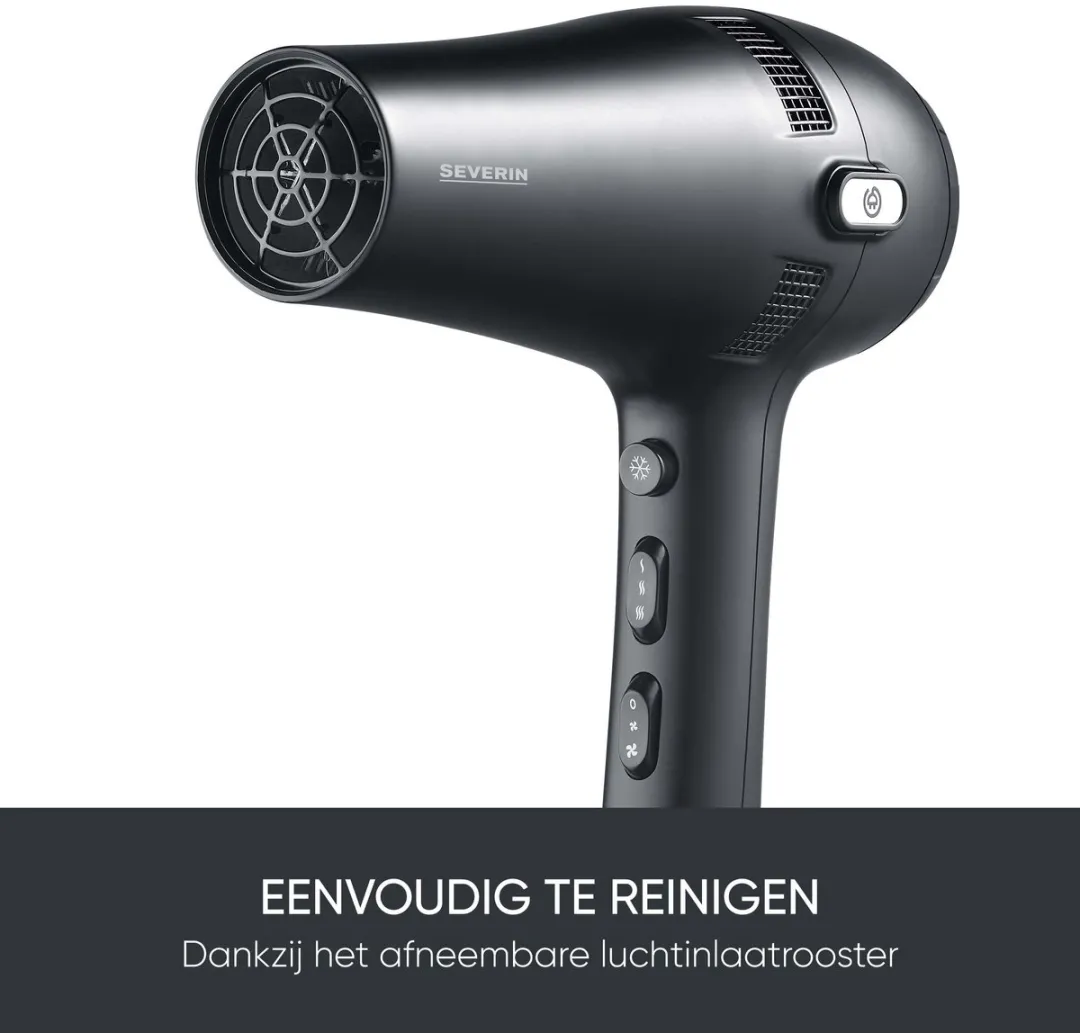 Severin HT 0165 Föhn 2100W - Zwart