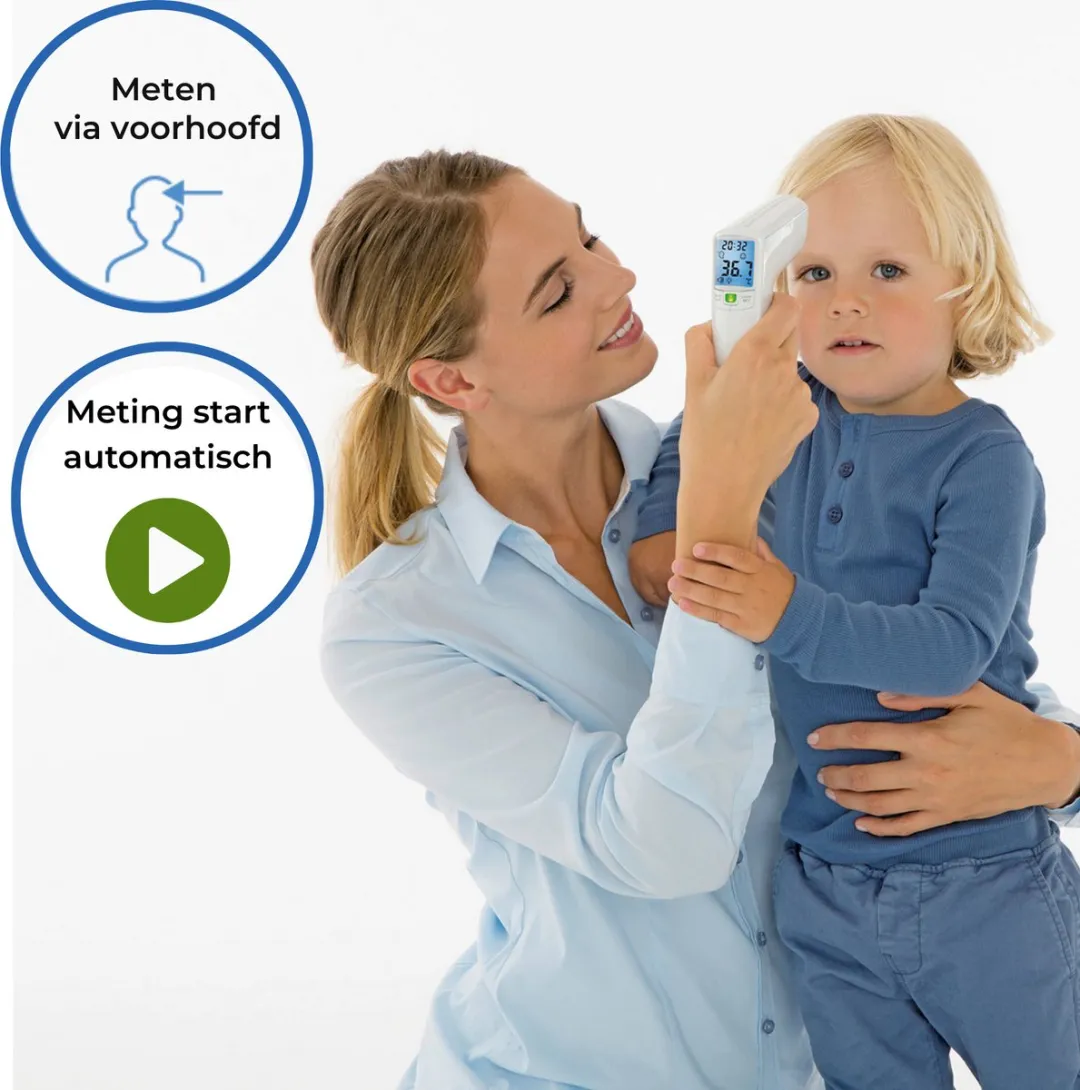 Beurer FT 100 Contactloze Koortsthermometer - 60 Geheugenplaatsen - Wit
