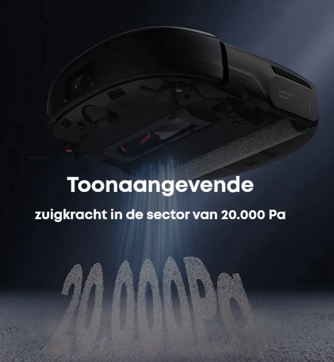 Eufy Omni E28 Robotstofzuiger - 20.000 Pa - Zwart