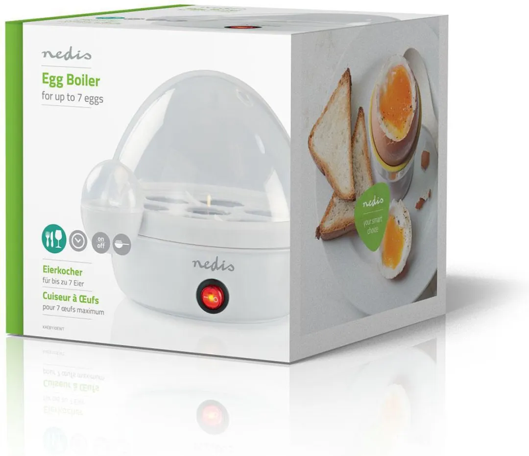 Nedis Eierkoker KAEB110EWT - 7 Eieren - 350W - Wit