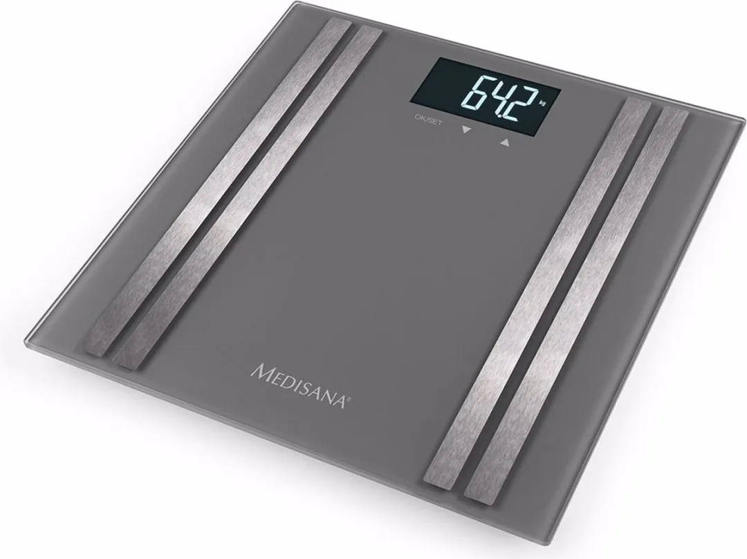 Medisana BS 476 Lichaamsanalyseweegschaal - 180 kg - Grijs