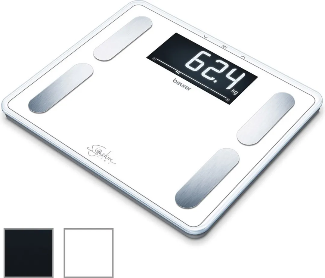 Beurer BF 410 SignatureLine Personenweegschaal - Wit - 200 kg - 10 Gebruikers