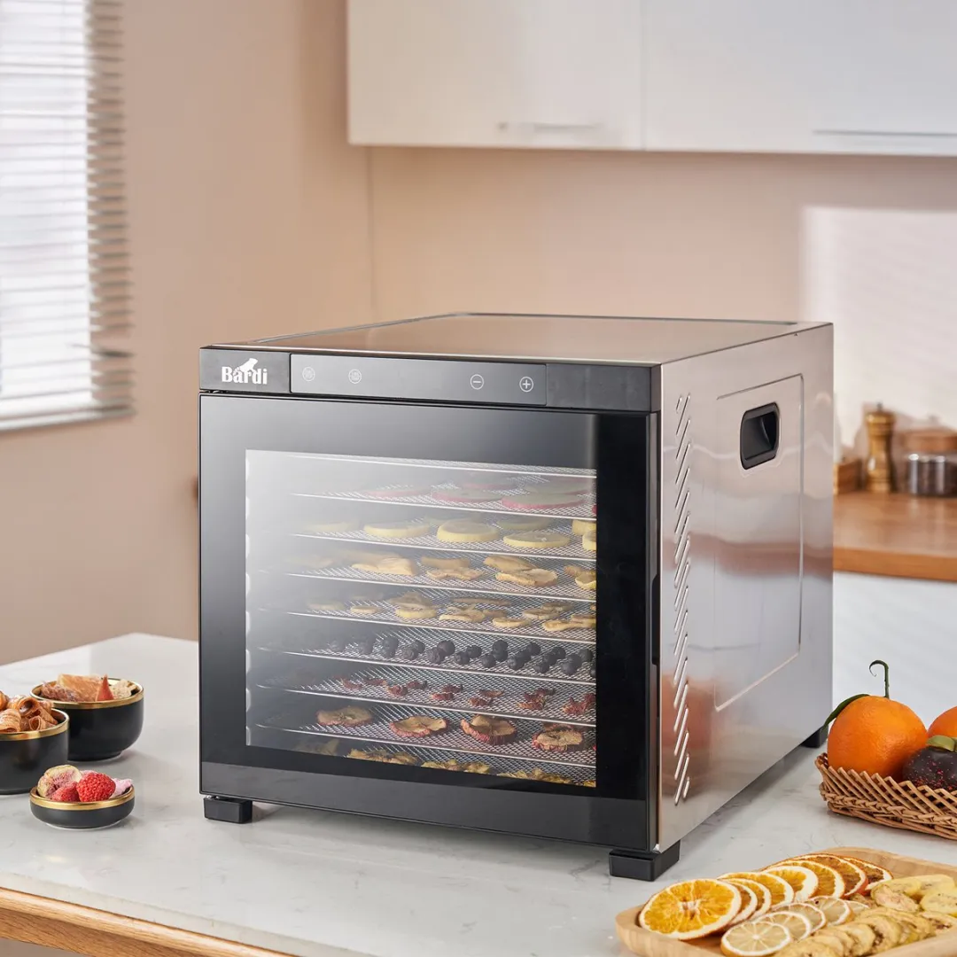 Bardi Professionele Voedseldroger 50378 - 10 Laags - 1000W - RVS