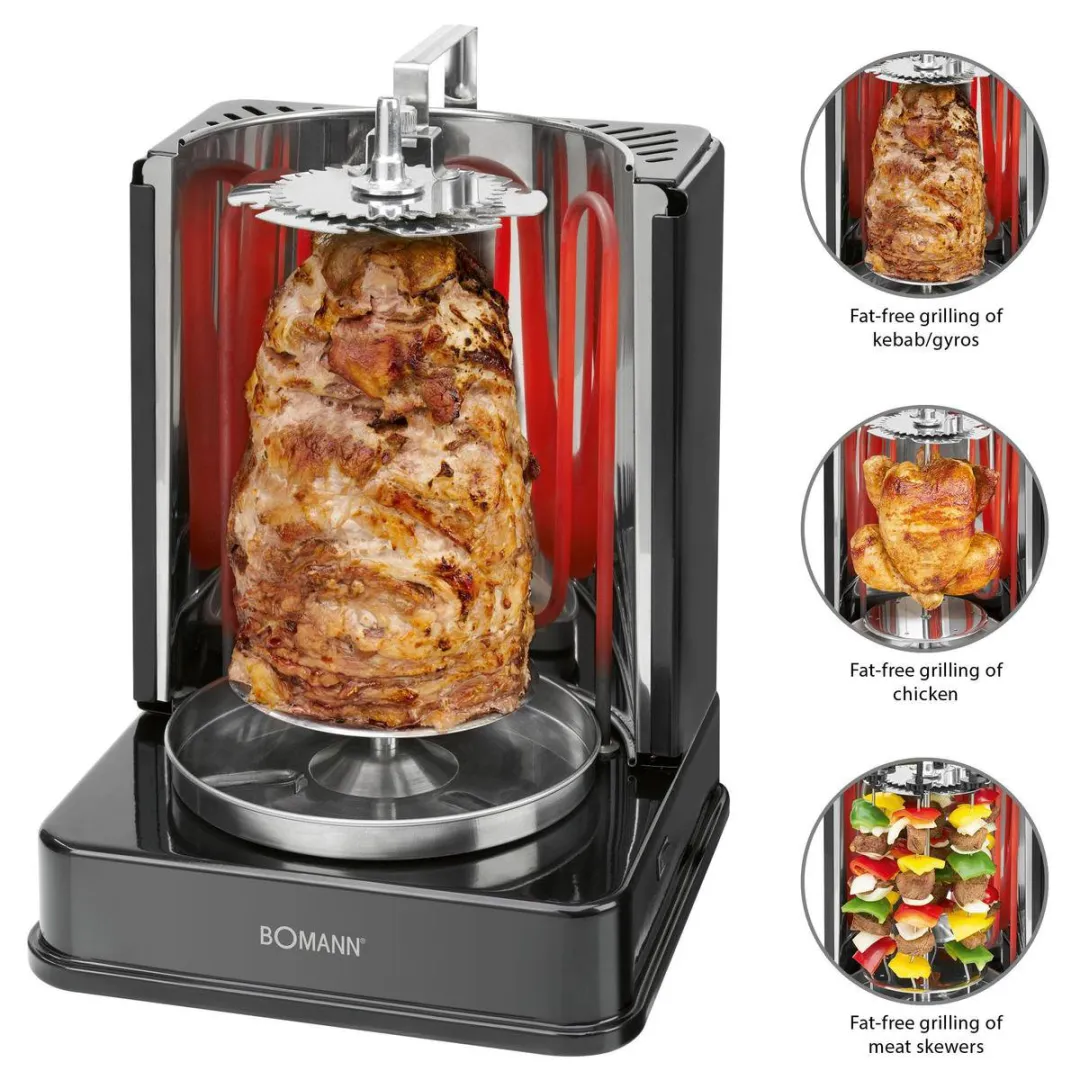Bomann DVG 3006 CB Multigrill 1400W - Zwart