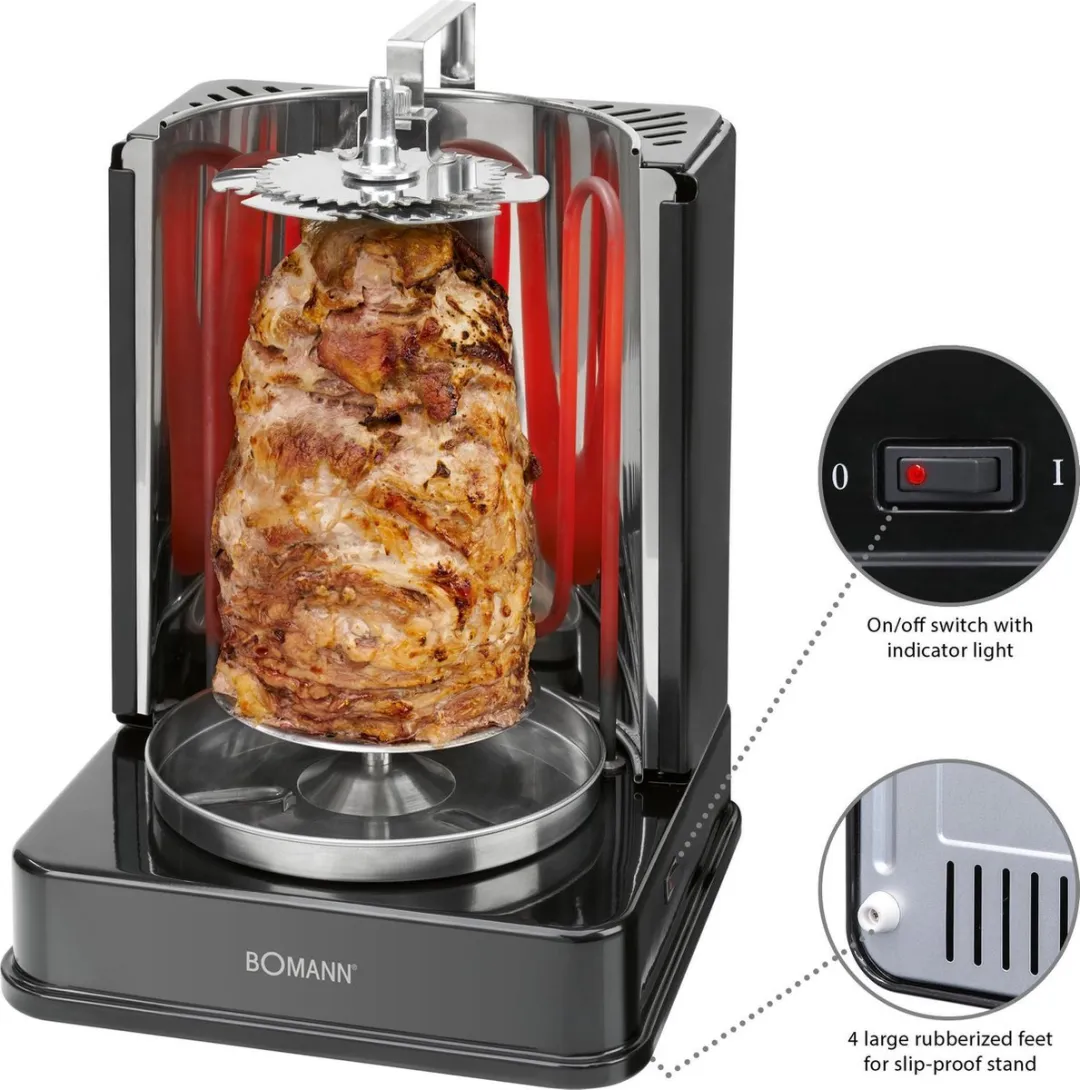 Bomann DVG 3006 CB Multigrill 1400W - Zwart