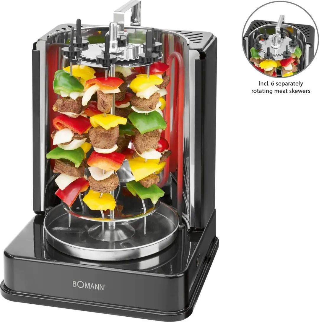 Bomann DVG 3006 CB Multigrill 1400W - Zwart