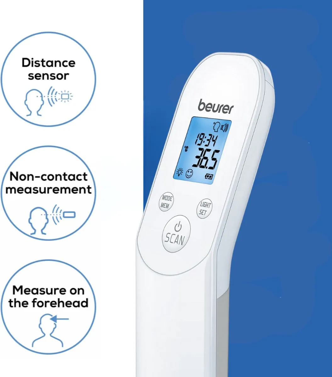 Beurer FT 85 Infrarood Thermometer - Contactloos - 60 Geheugenplaatsen